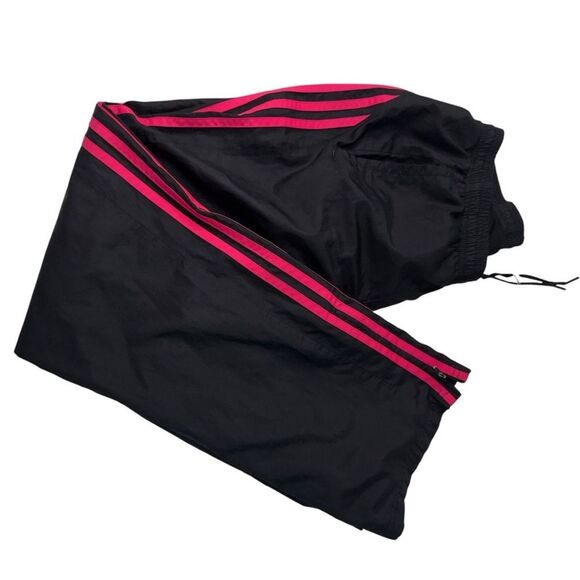 Adidas Y2K Black and Pink Classic Wind Pants Size S - Picture 4 of 7